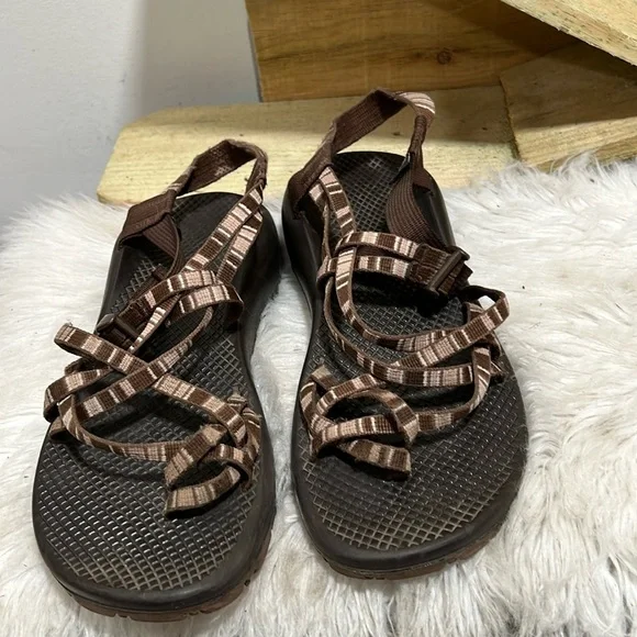 Chaco Z Cloud Toe loop Brown and Tan Sandals Chaco Men main image 4